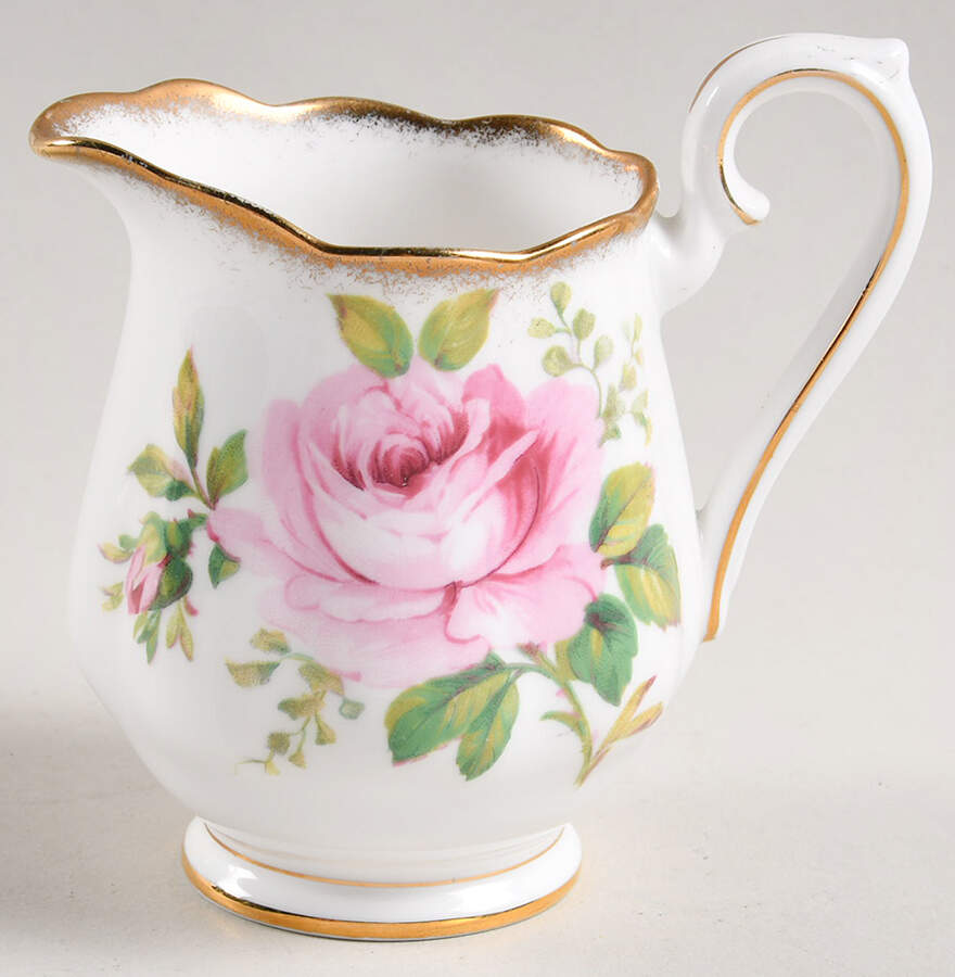 American Beauty (White Background) Mini Creamer by Royal Albert-1