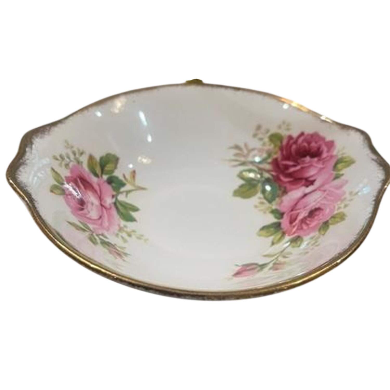 American Beauty (White Background) Lugged Cereal Bowl by Royal Albert-1