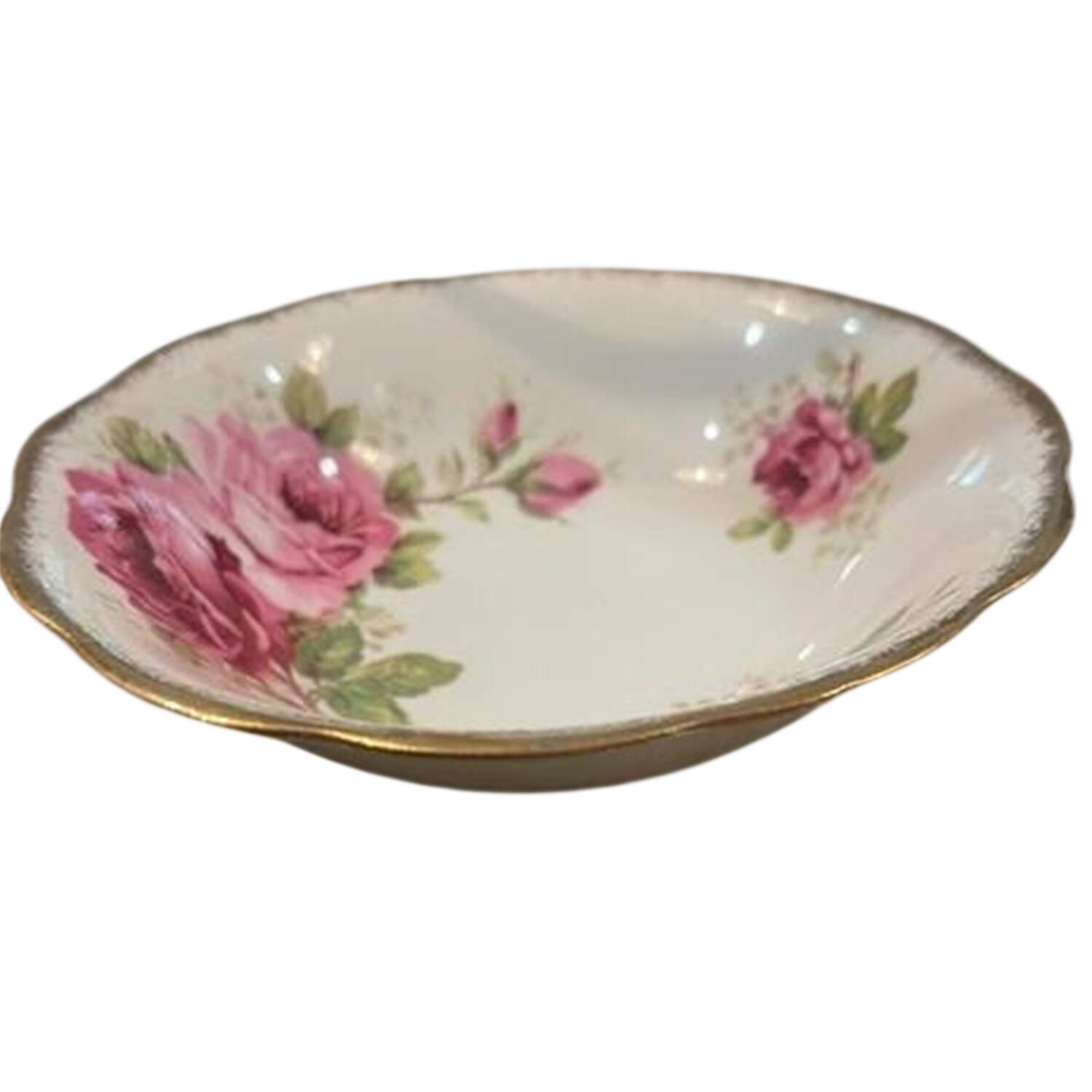 American Beauty (White Background) Coupe Cereal Bowl by Royal Albert-1
