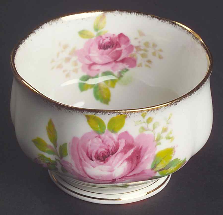 American Beauty (White Background) Mini Open Sugar Bowl by Royal Albert-1