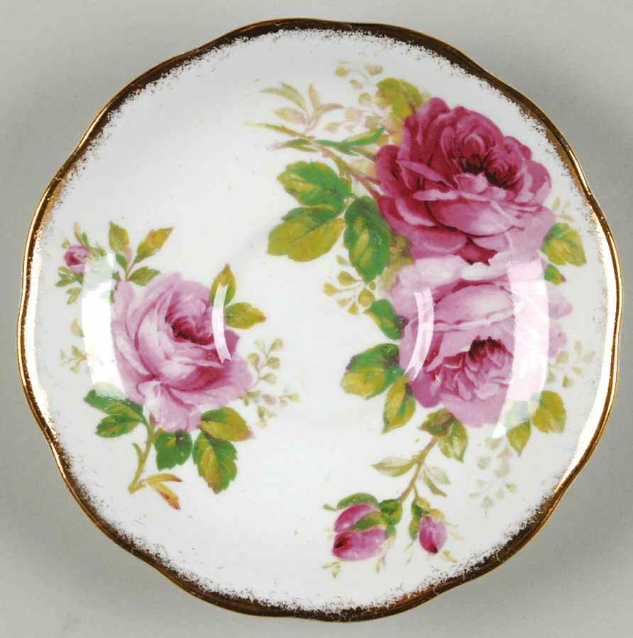 American Beauty (White Background) Saucer for Footed Cup by Royal Albert-1