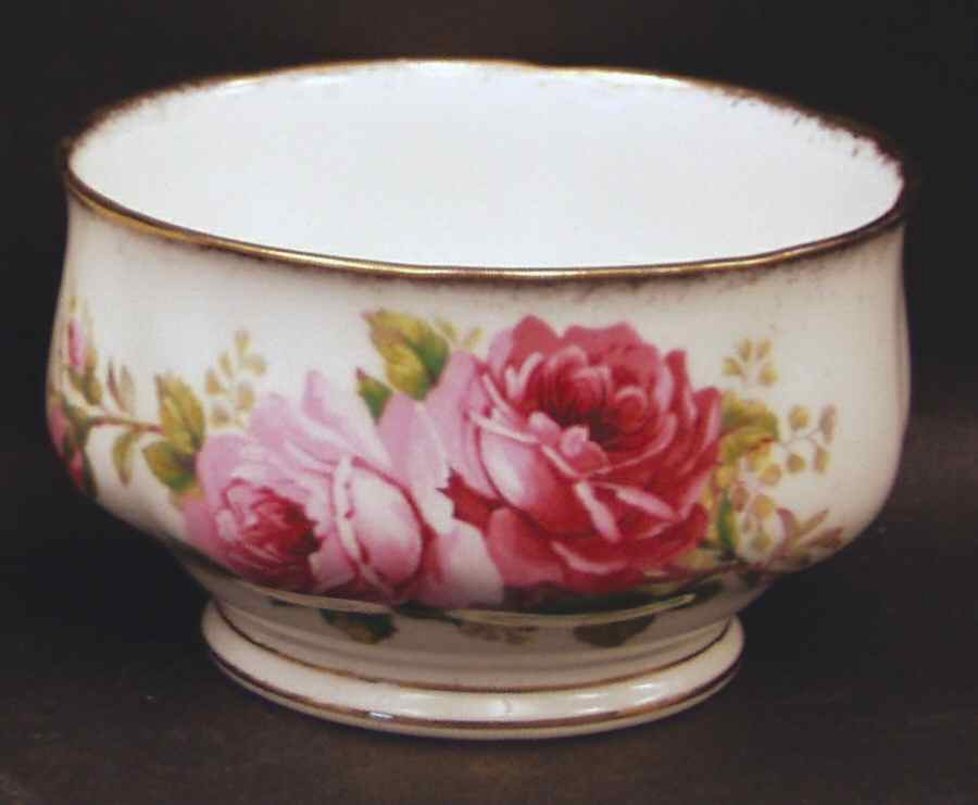 American Beauty (White Background) Open Sugar Bowl by Royal Albert-1