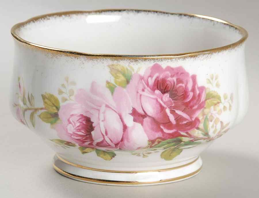 American Beauty (White Background) Open Sugar Bowl by Royal Albert-1