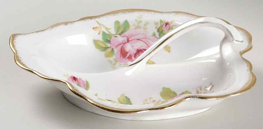 American Beauty (White Background) 2-Part Relish by Royal Albert-1