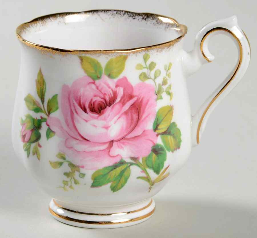 American Beauty (White Background) Footed Demitasse Cup by Royal Albert-1