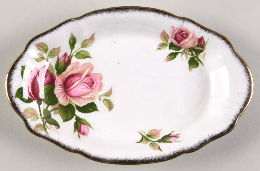 Anniversary Rose Tray for Mini Creamer & Open Sugar by Royal Albert-1