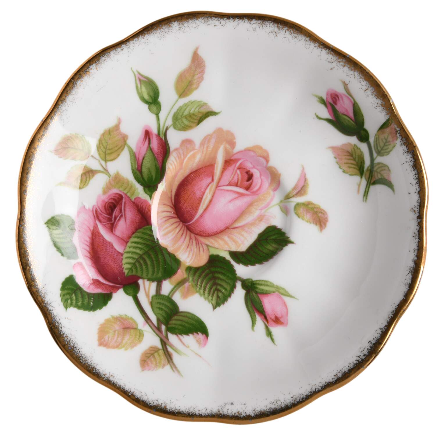 Anniversary Rose Saucer for Footed Cup by Royal Albert-1