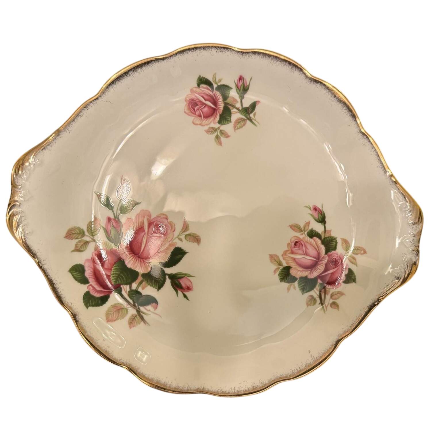 Anniversary Rose Handled Cake Plate by Royal Albert-1
