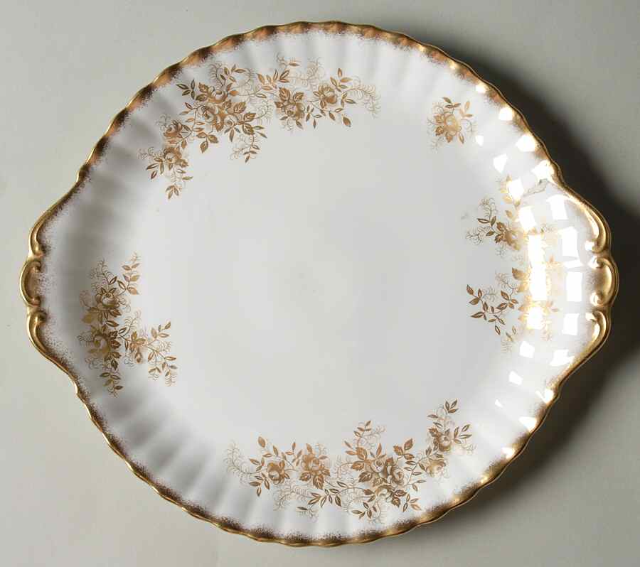 Antoinette Handled Cake Plate by Royal Albert-1