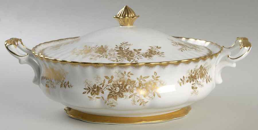 Antoinette Round Covered Vegetable by Royal Albert-1