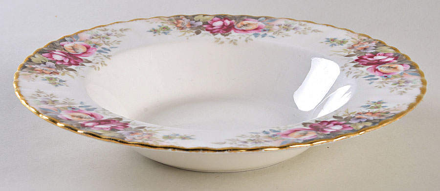 Autumn Roses Large Rim Soup Bowl by Royal Albert-1