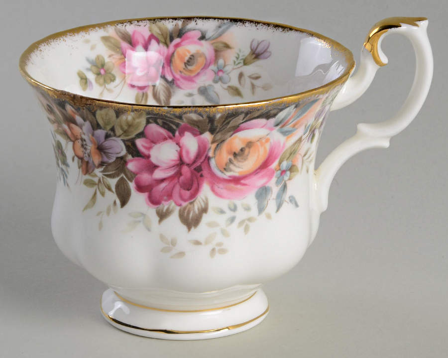 Autumn Roses Footed Cup by Royal Albert-1