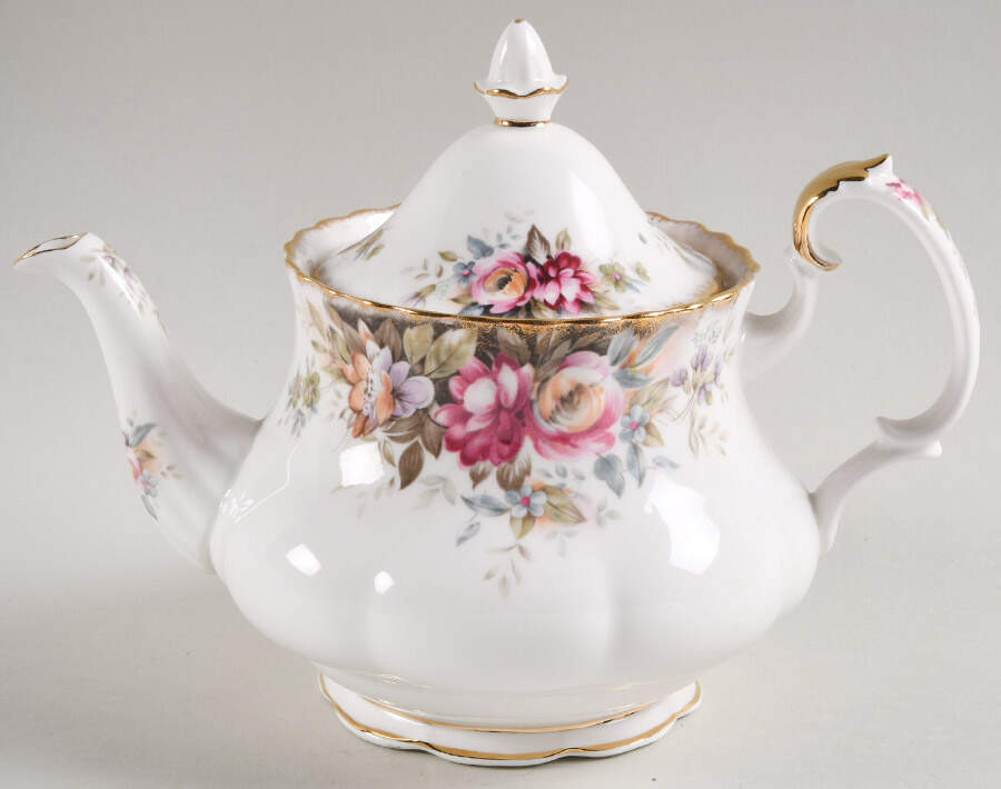 Autumn Roses Small Teapot & Lid by Royal Albert-1
