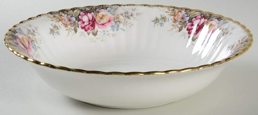 Autumn Roses 9" Round Vegetable Bowl by Royal Albert-1