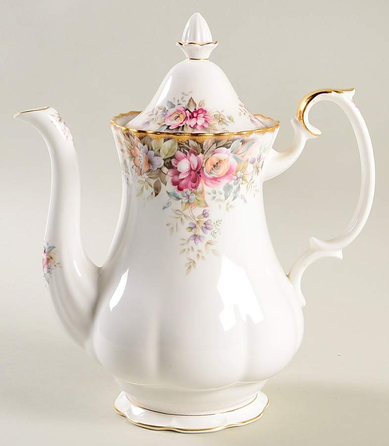 Autumn Roses Coffee Pot & Lid by Royal Albert-1