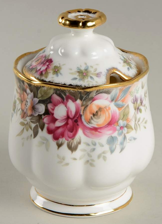 Autumn Roses Marmalade & Lid by Royal Albert-1