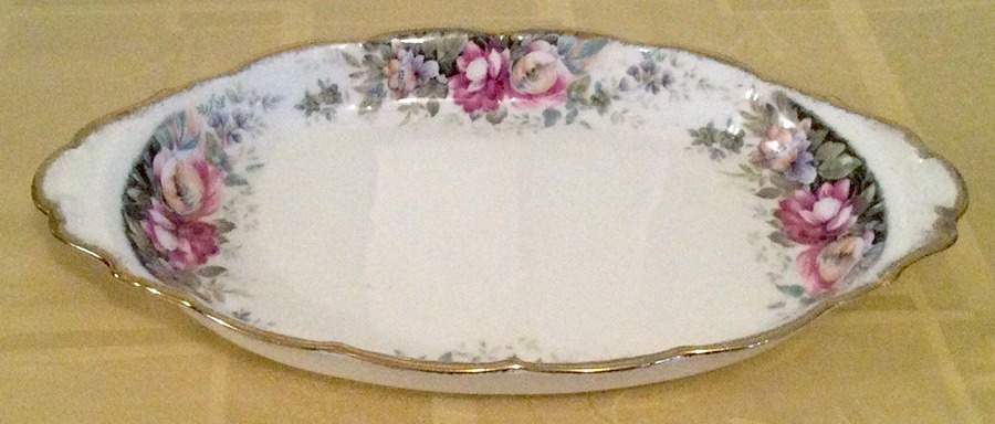 Autumn Roses Miniature Creamer Open Sugar Tray by Royal Albert-1