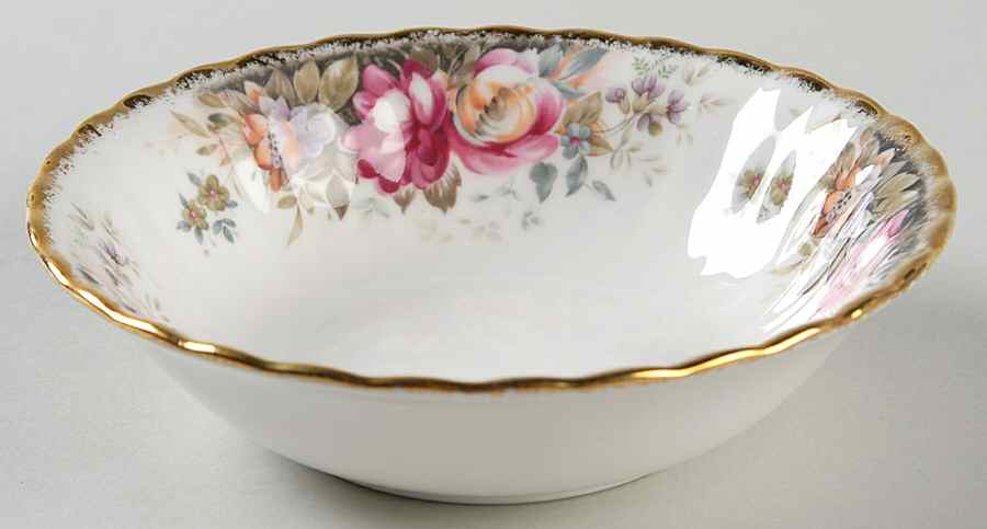 Autumn Roses Fruit/Dessert (Sauce) Bowl by Royal Albert-1
