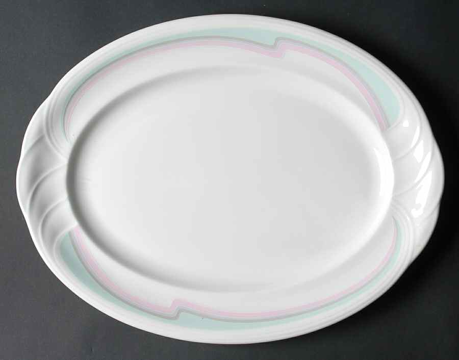 Aurora 13" Oval Serving Platter by Royal Albert-1