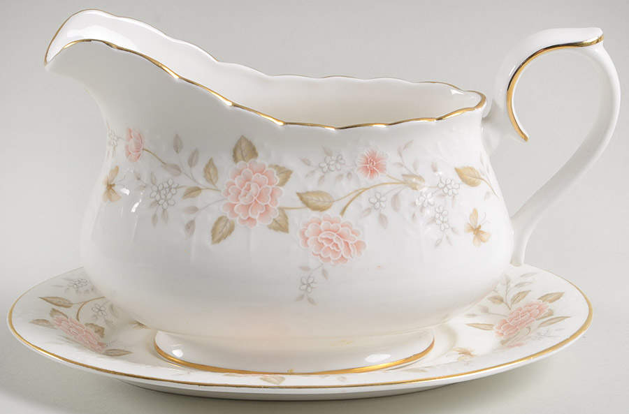 Autumn Sunlight Gravy Boat & Underplate by Royal Albert-1