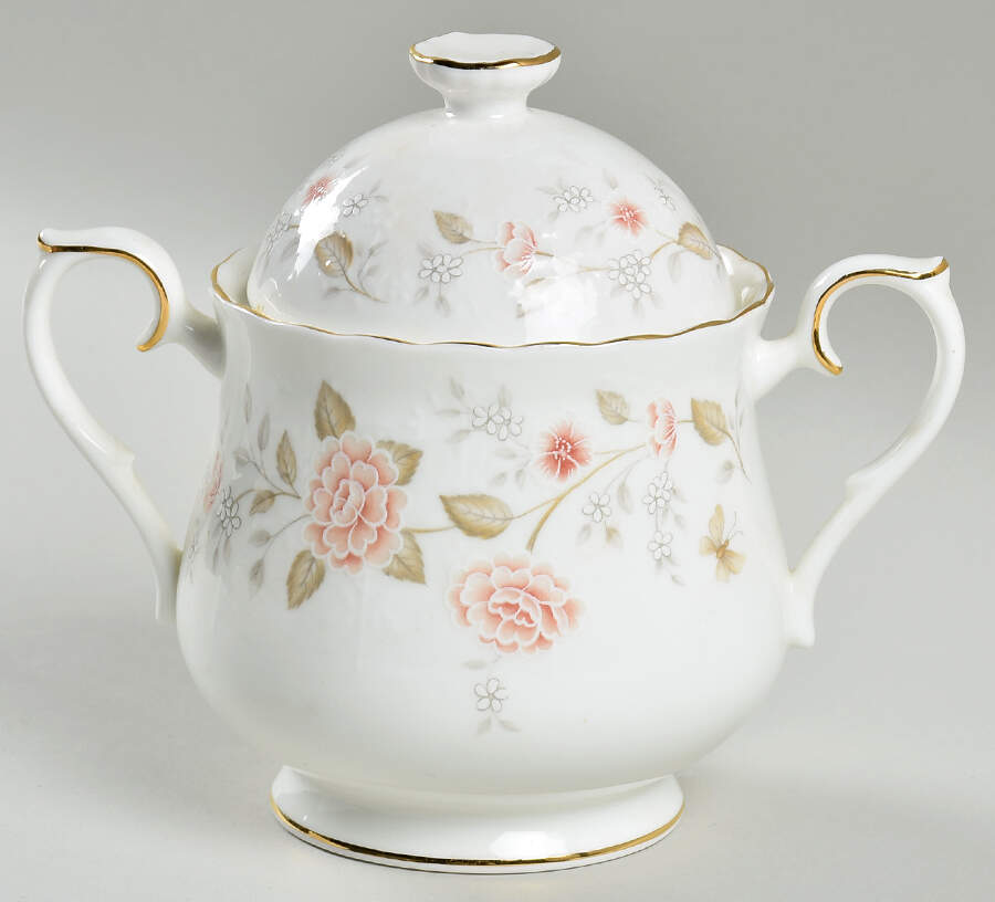 Autumn Sunlight Sugar Bowl & Lid by Royal Albert-1