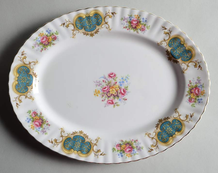 Berkeley 13" Oval Serving Platter by Royal Albert-1