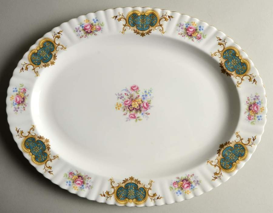 Berkeley 16" Oval Serving Platter by Royal Albert-1