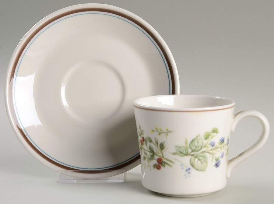 Bitter Sweet Flat Cup & Saucer Set by Royal Albert-1
