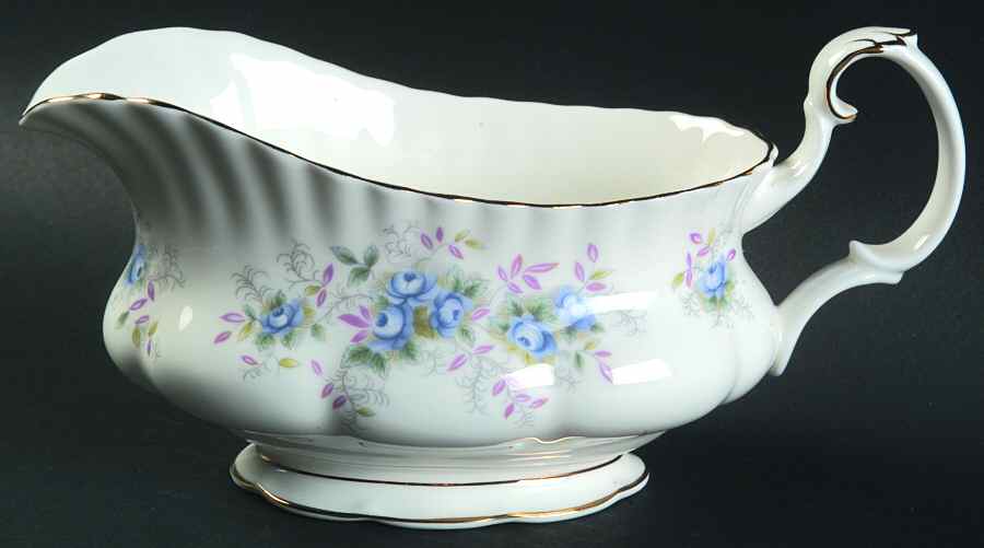 Blue Blossom Gravy Boat by Royal Albert-1
