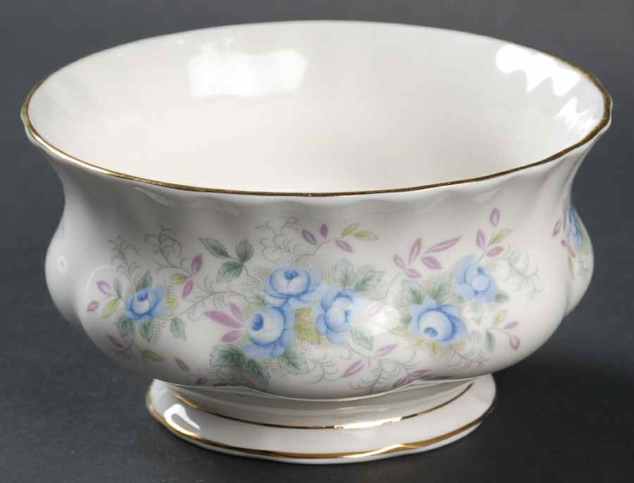 Blue Blossom Open Sugar Bowl by Royal Albert-1