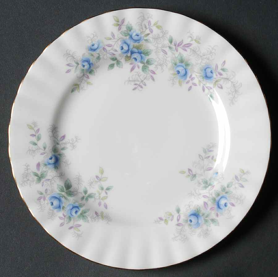 Blue Blossom Bread & Butter Plate by Royal Albert-1
