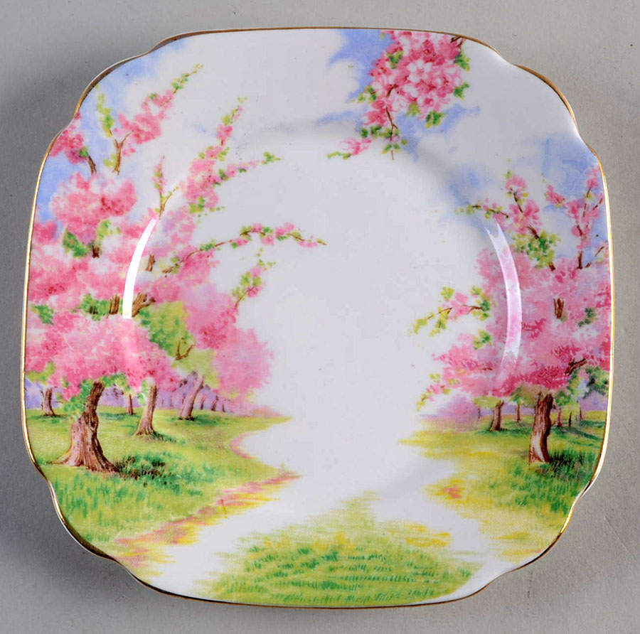 Blossom Time Square Bread & Butter Plate by Royal Albert-1