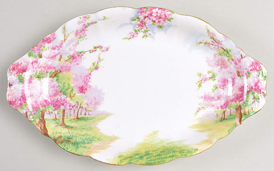 Blossom Time Tray for Creamer & Sugar with Lid by Royal Albert-1