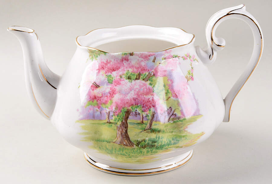 Blossom Time Teapot No Lid by Royal Albert-1