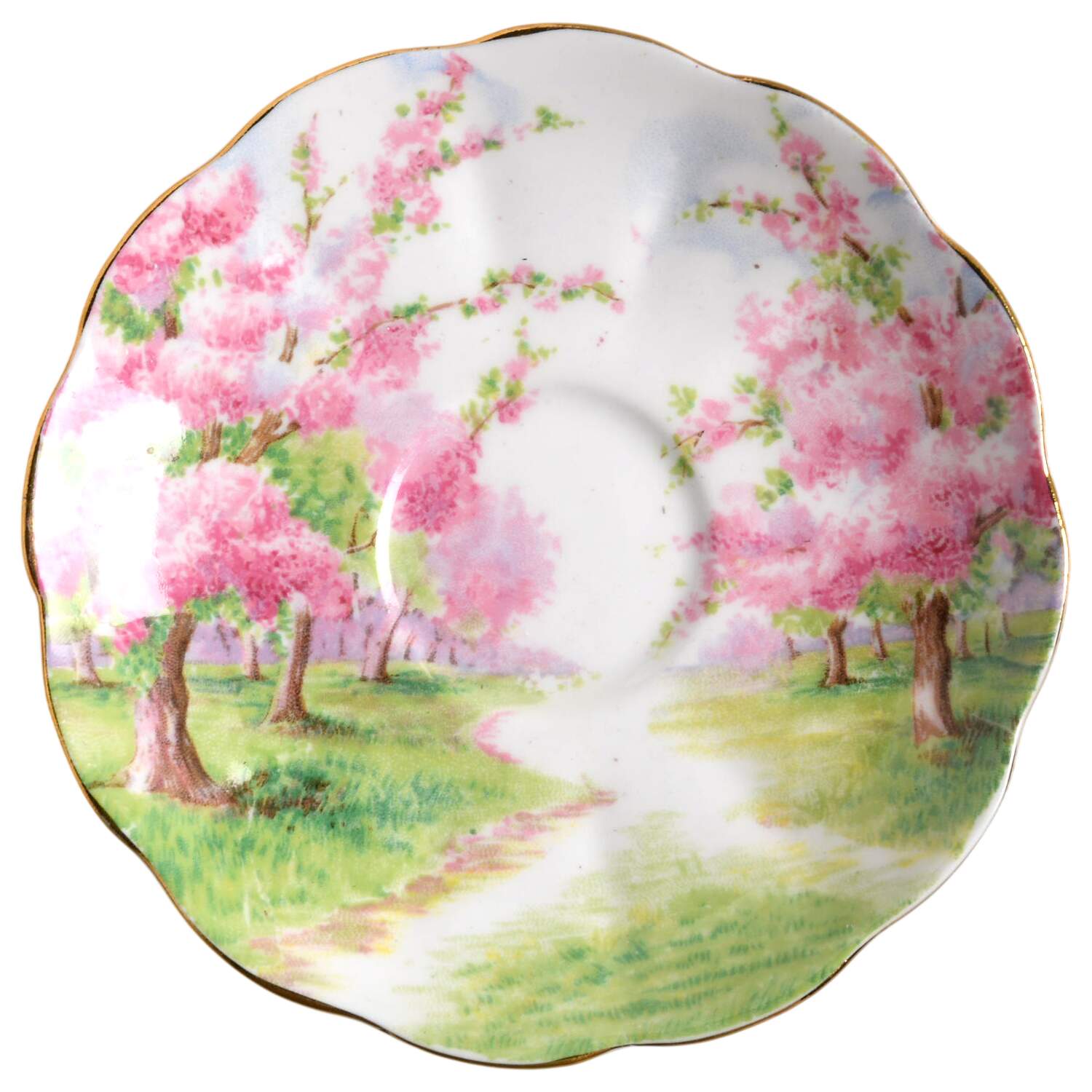 Blossom Time Saucer for Footed Demitasse Cup by Royal Albert-1