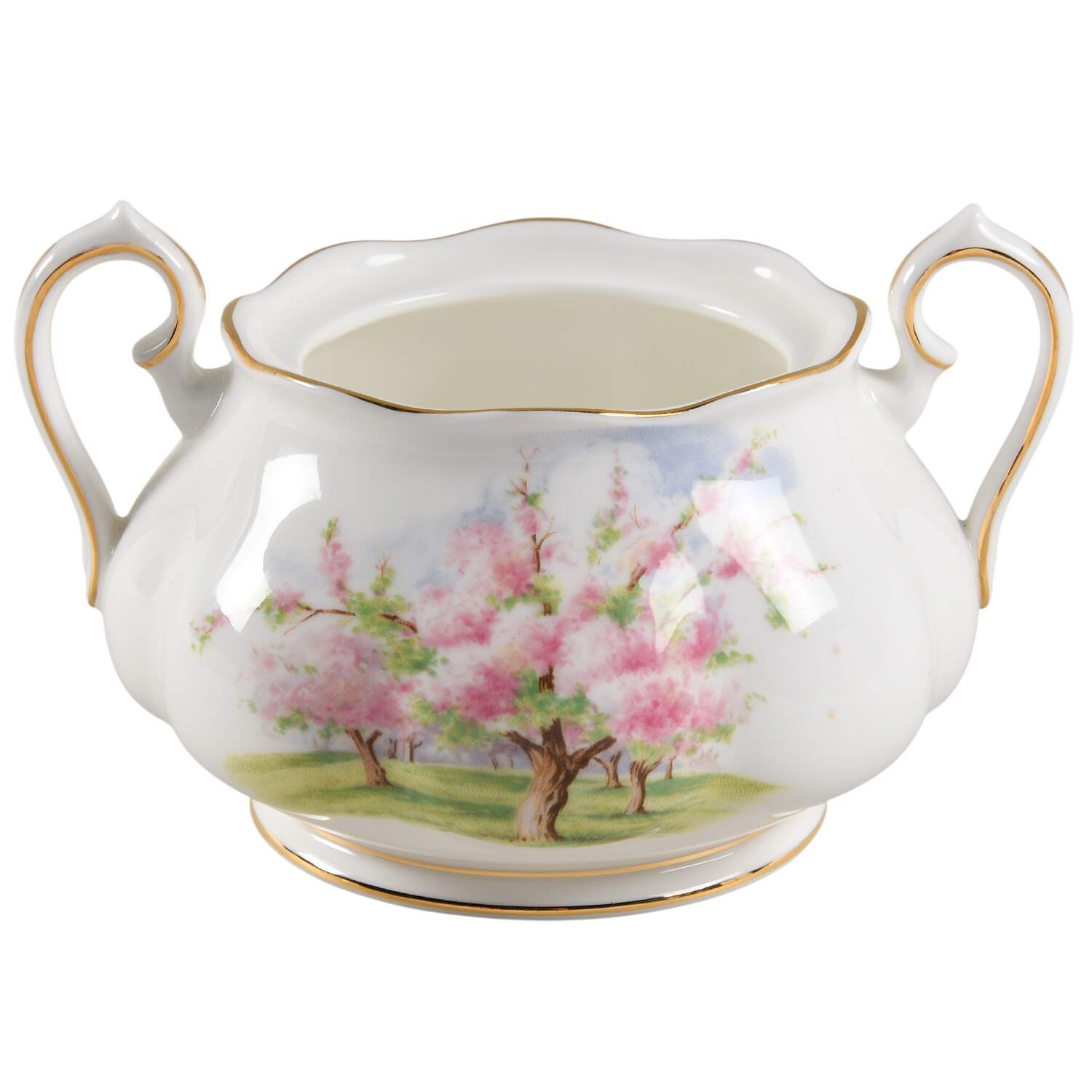 Blossom Time Sugar Bowl No Lid by Royal Albert-1