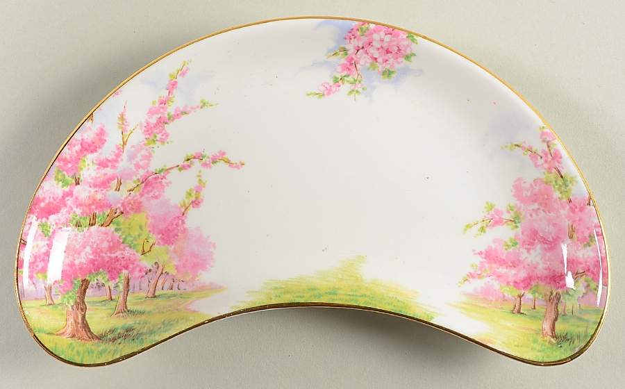Blossom Time Crescent Salad Plate by Royal Albert-1