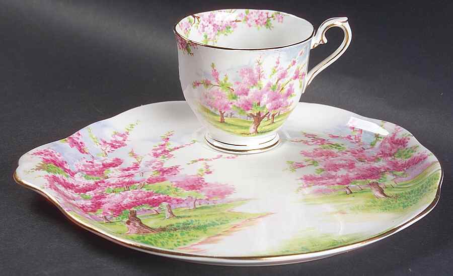 Blossom Time Snack Plate & Cup Set by Royal Albert-1
