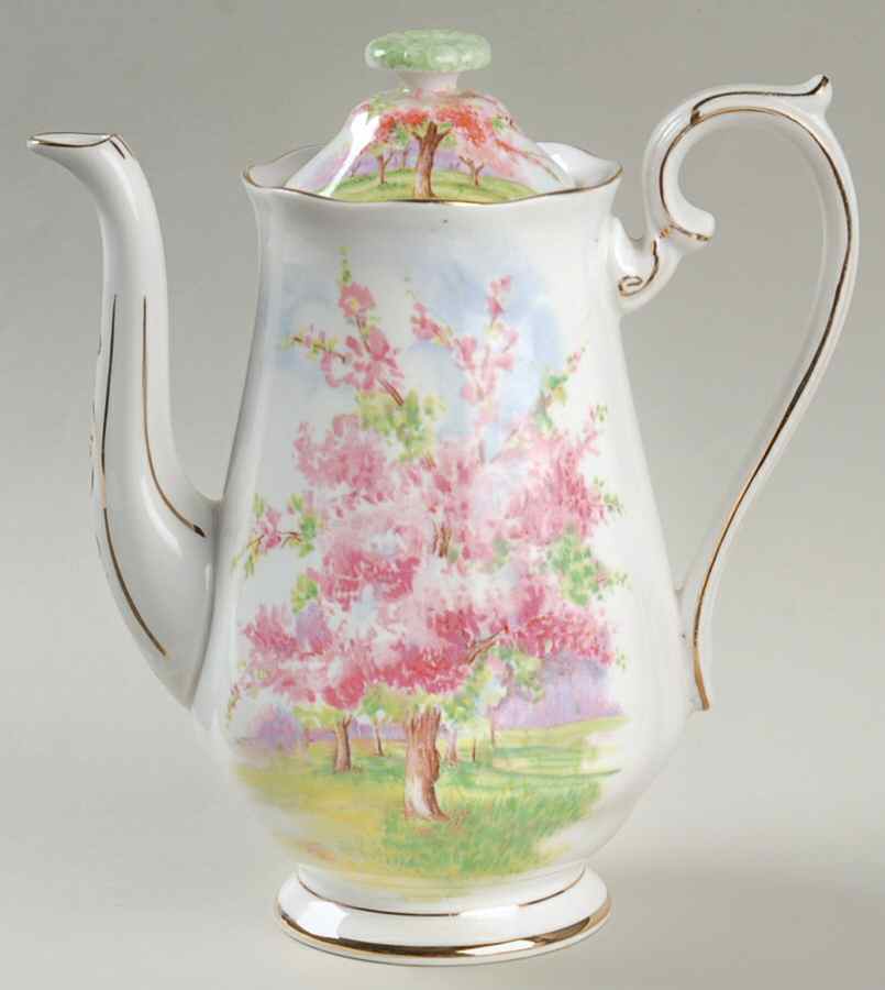 Blossom Time Mini Coffee Pot & Lid by Royal Albert-1