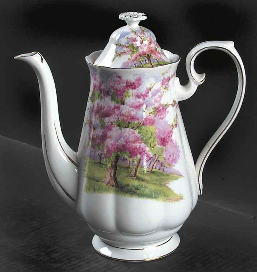 Blossom Time Coffee Pot & Lid by Royal Albert-1