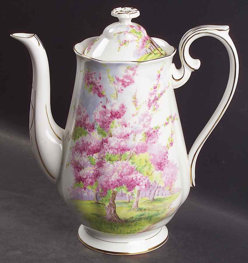 Blossom Time Small Coffee Pot & Lid by Royal Albert-1