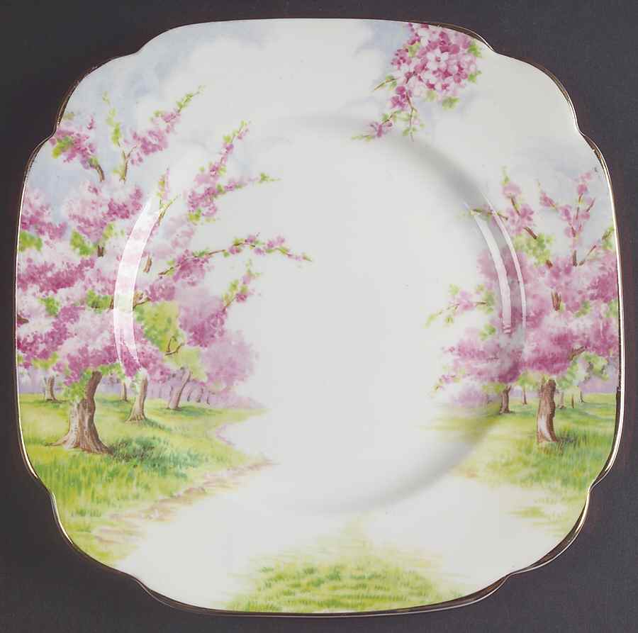 Blossom Time Dessert/Pie Plate by Royal Albert-1