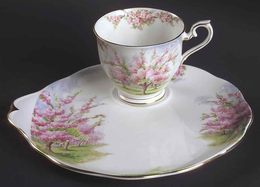 Blossom Time Snack Plate & Cup Set by Royal Albert-1