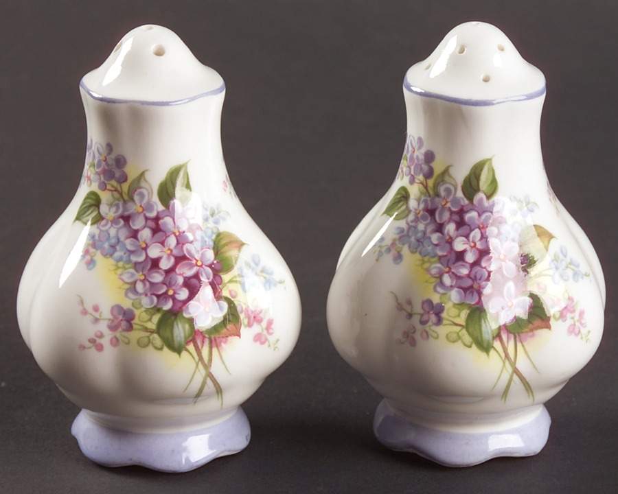 Blossom Time Series Salt & Pepper Set by Royal Albert-1