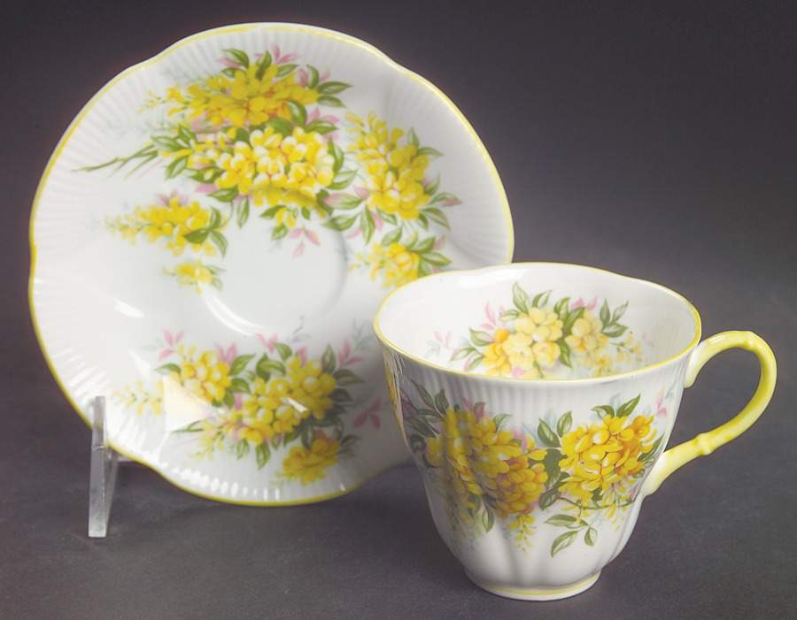 Blossom Time Series Flat Demitasse Cup & Saucer Set by Royal Albert-1
