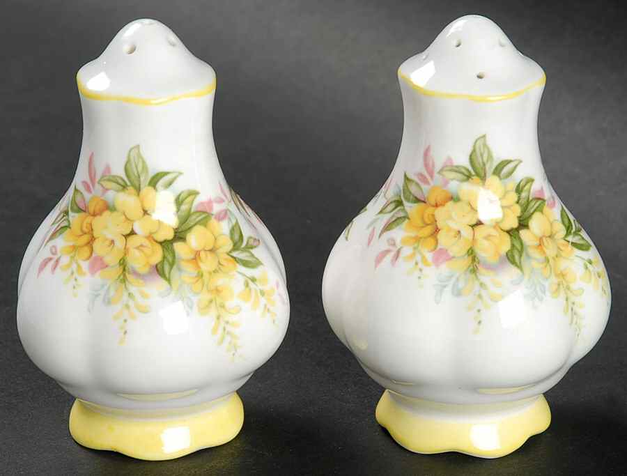 Blossom Time Series Salt & Pepper Set by Royal Albert-1