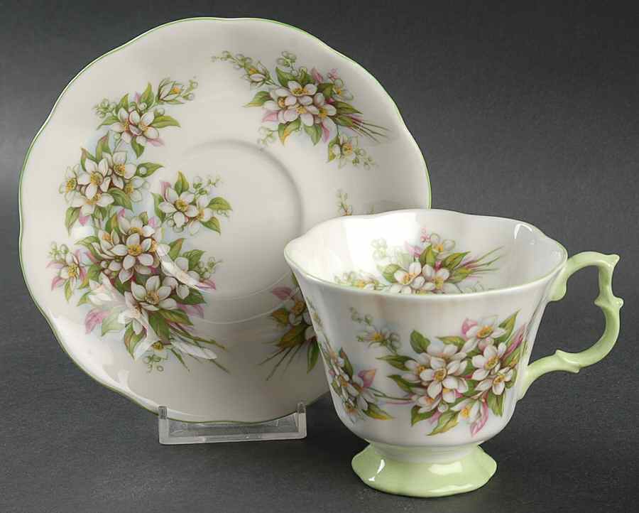 Blossom Time Series Footed Cup & Saucer Set by Royal Albert-1