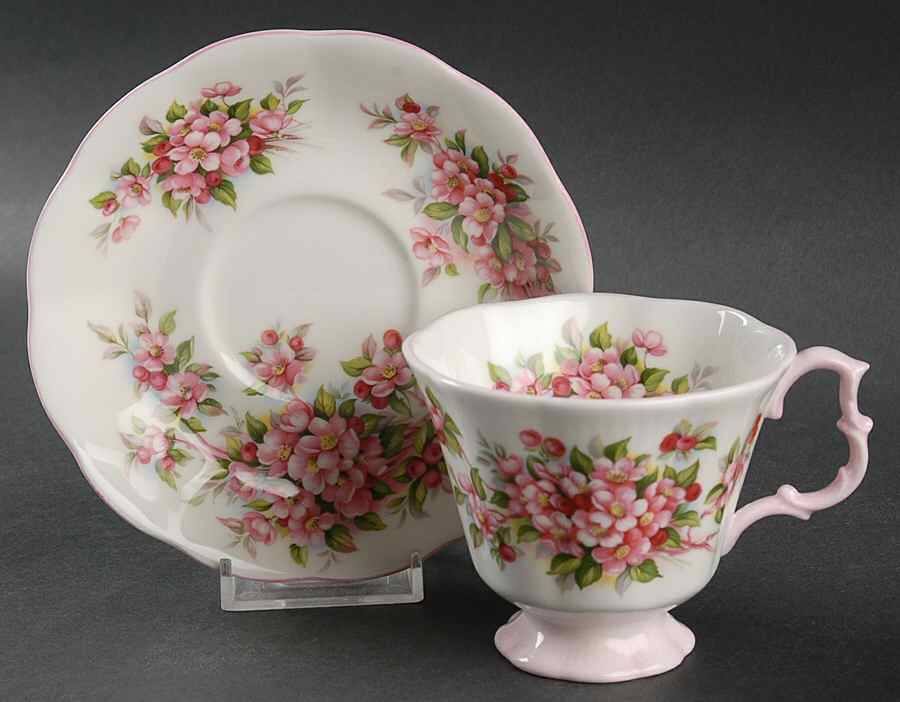Blossom Time Series Footed Cup & Saucer Set by Royal Albert-1