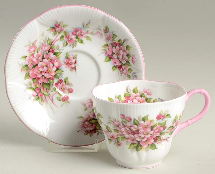 Blossom Time Series Footed Cup & Saucer Set by Royal Albert-1