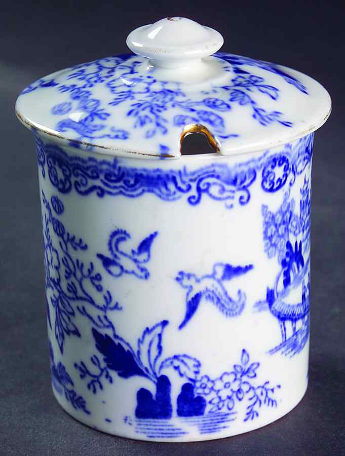 Blue Willow Jam/Jelly & Lid by Royal Albert-1